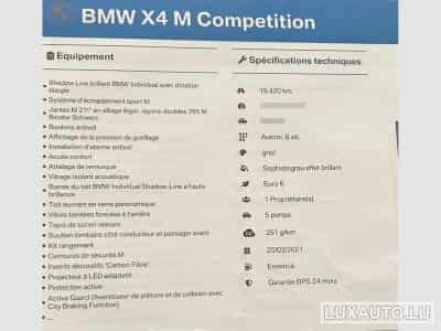 BMW X4M M Competition - 510  CH (2021) - Photo 3