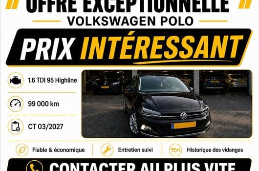 VW Polo Volkswagen Polo Highline 1.6 TDI 95ch (2019) - Photo 10