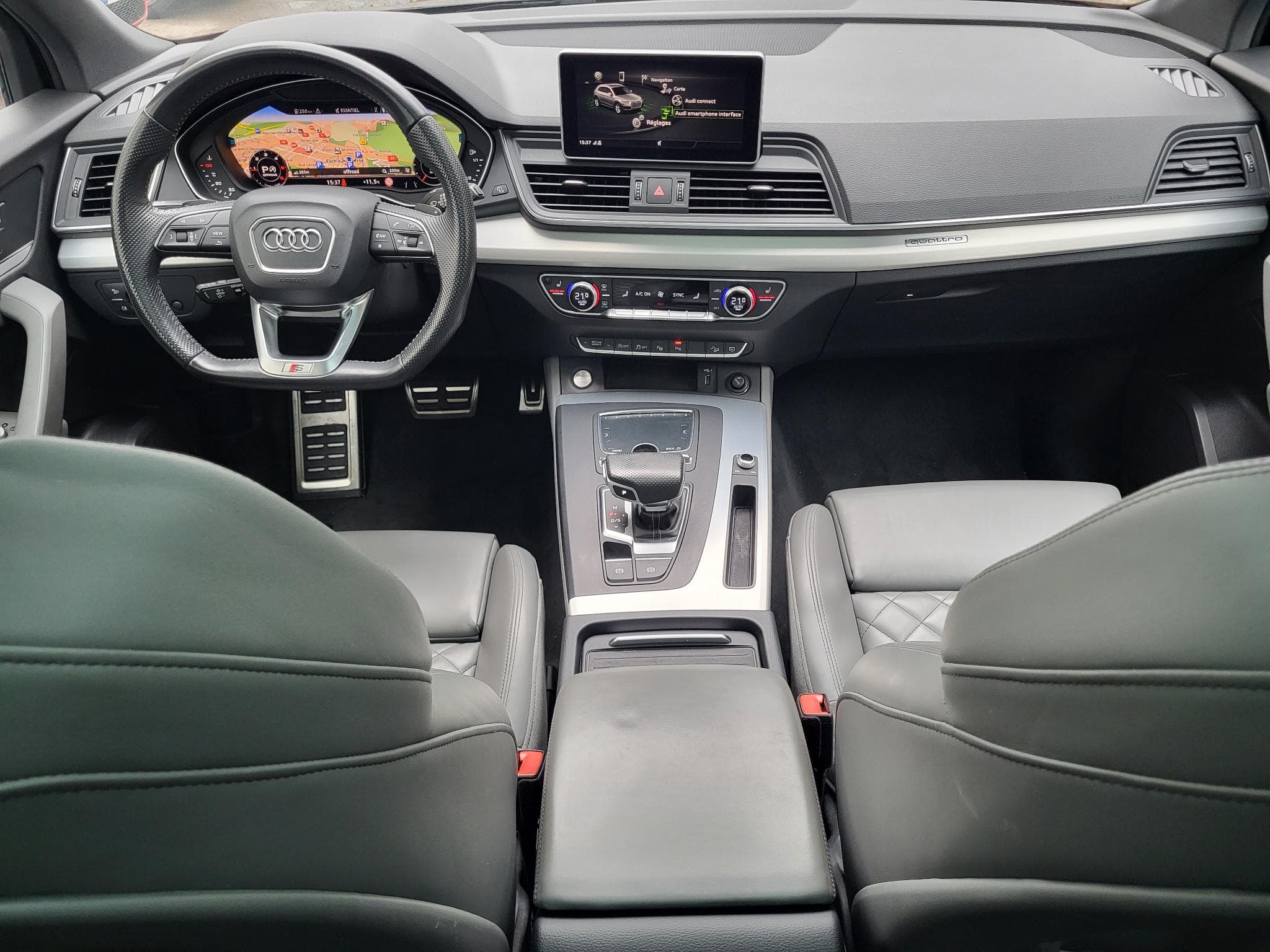 Audi Q5 TDI 190cv Quattro S-tronic S LINE Toit ouvrant Caméra 360 (2018) - Photo 7