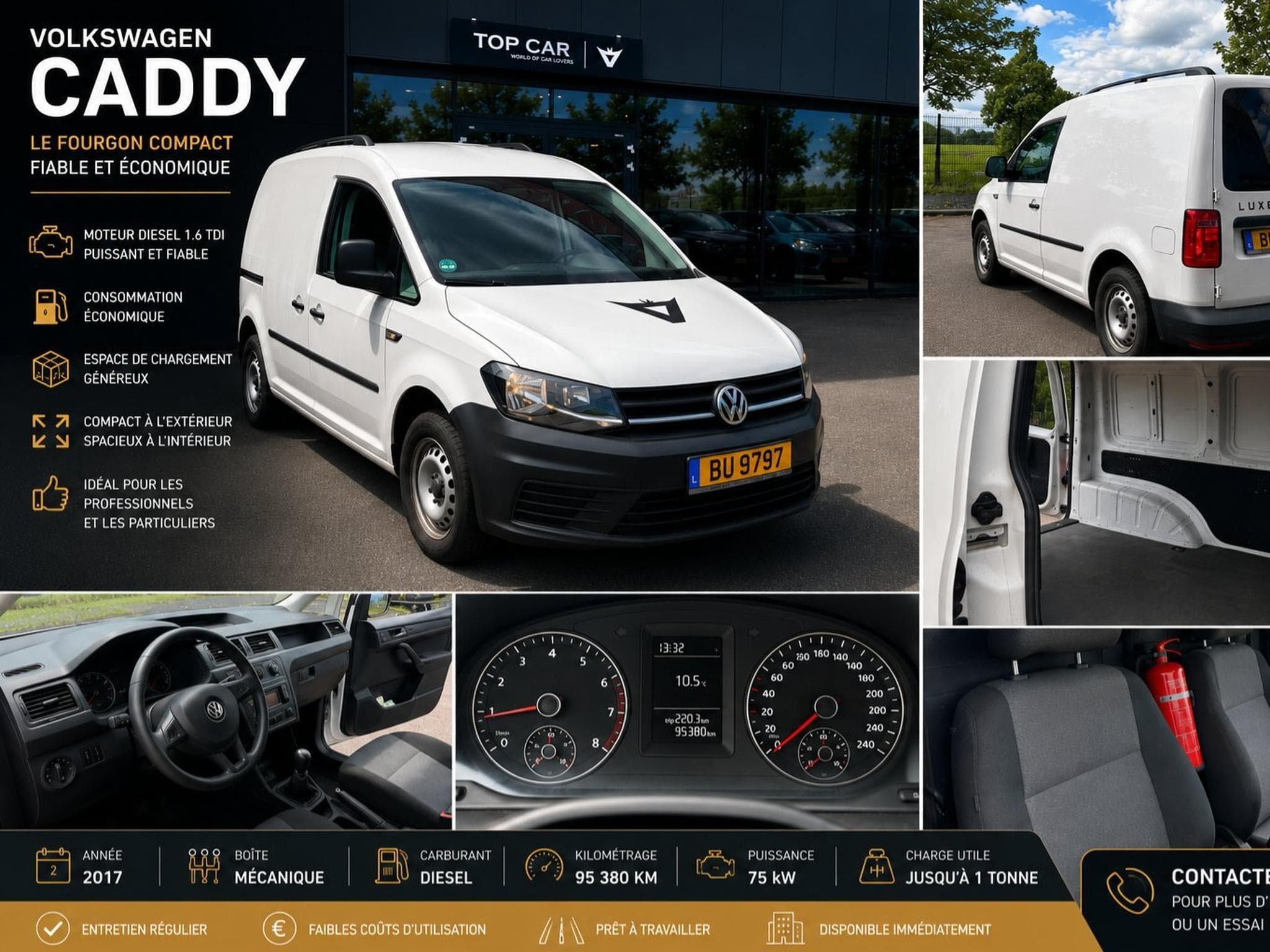 VW Caddy A/C , Bluetooth (2017) - Photo 1