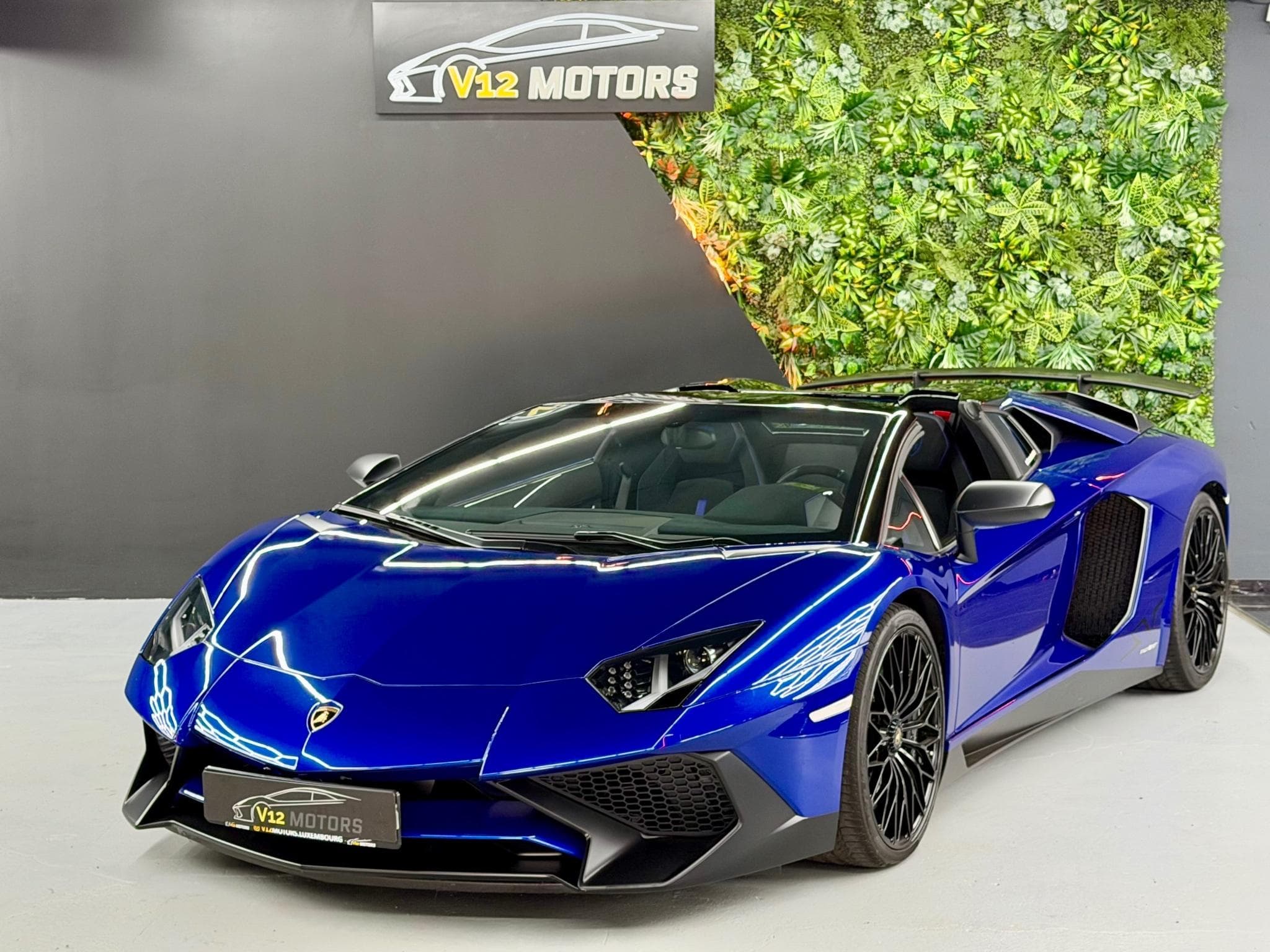 Lamborghini Aventador SV Roadster AD Personam Blu Sideris Full PPF Echap Sport (2016) - Photo 1