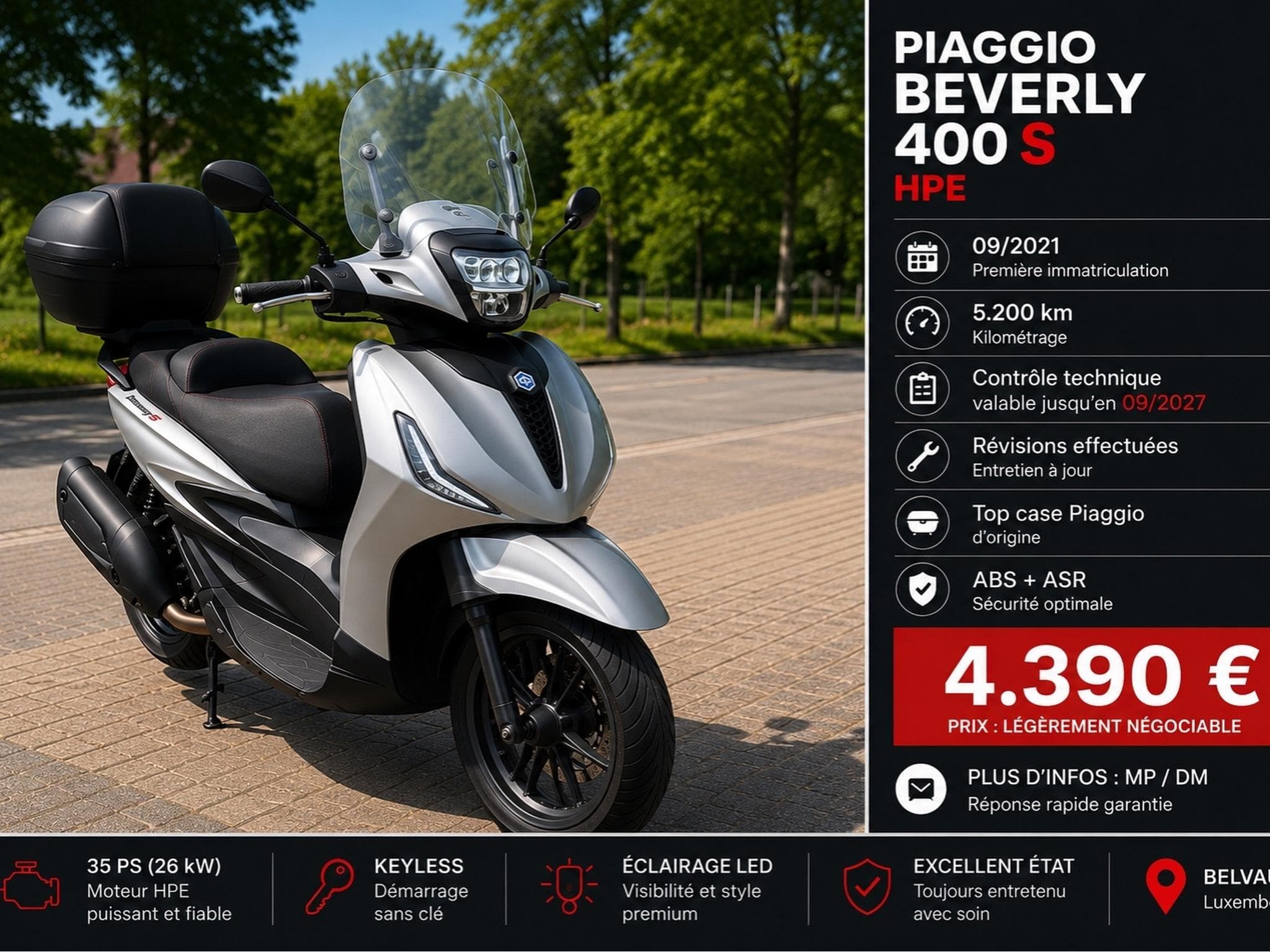 Piaggio Beverly 400 HPE S (2021) - Photo 1