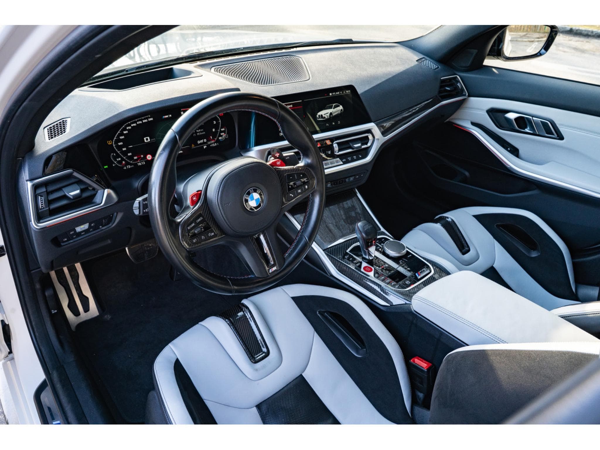 BMW M3 Competition M xDrive - Sièges Baquets M Carbon - Laserlight (2022) - Photo 8