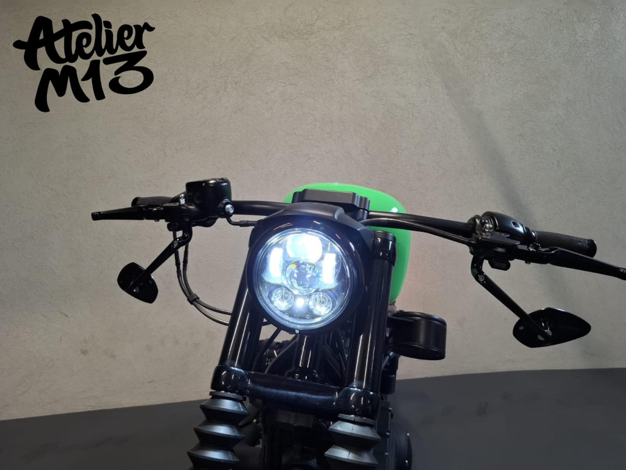 Harley-Davidson Sportster XL883N Green Racing (2015) - Photo 11
