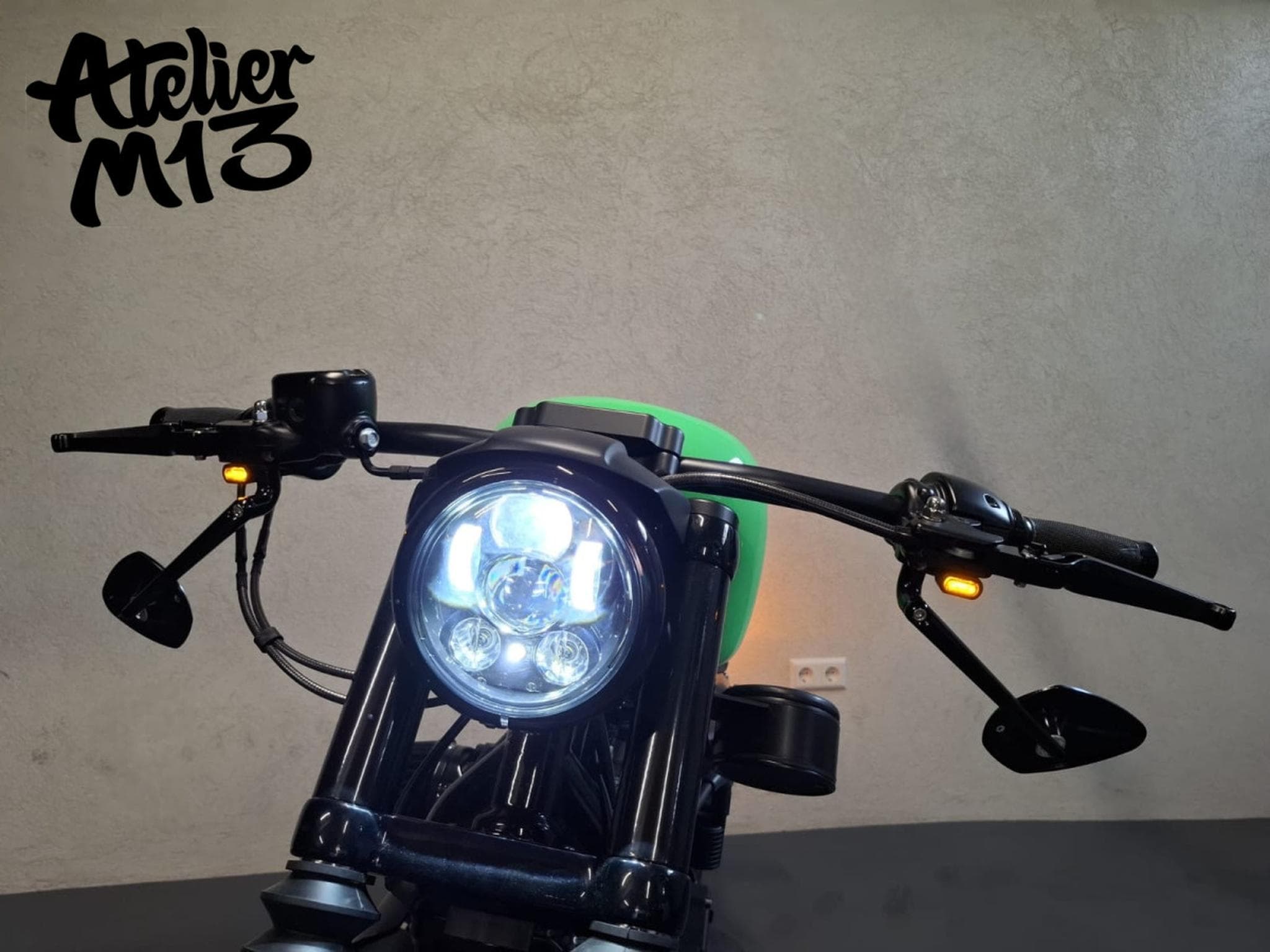 Harley-Davidson Sportster XL883N Green Racing (2015) - Photo 12