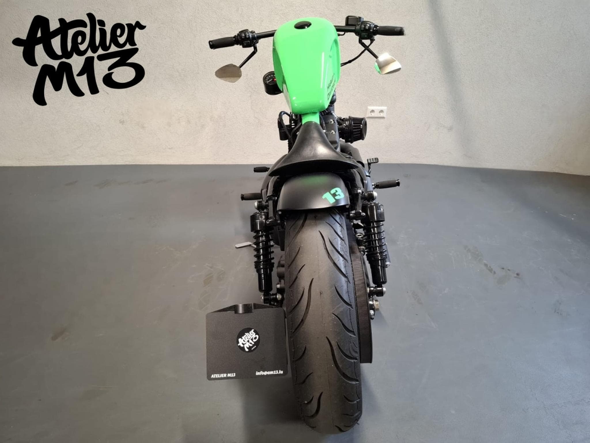 Harley-Davidson Sportster XL883N Green Racing (2015) - Photo 3
