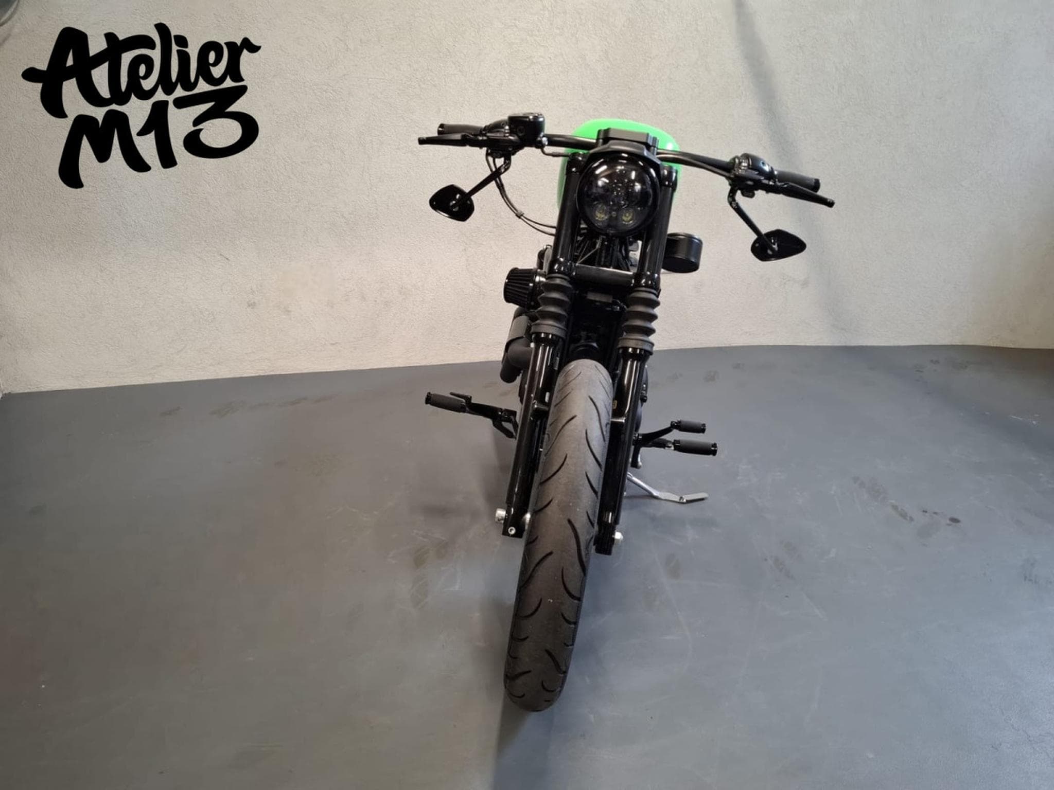 Harley-Davidson Sportster XL883N Green Racing (2015) - Photo 4