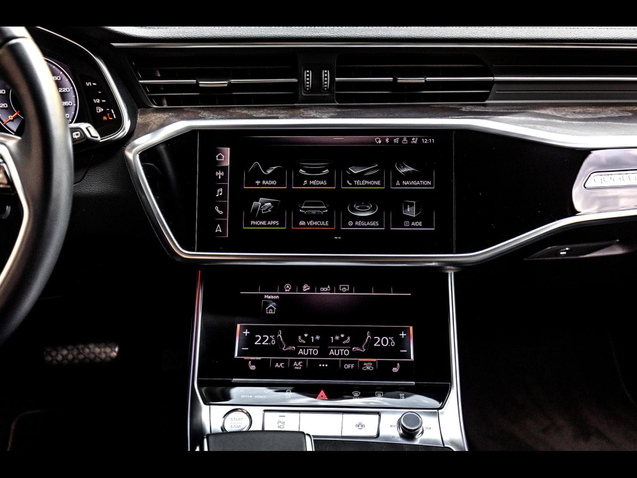 Audi A6 AVANT 55 3.0 TDI V6 QUATTRO TIPTRONIC (349 CH) – MYTHOS BLAC (2020) - Photo 21