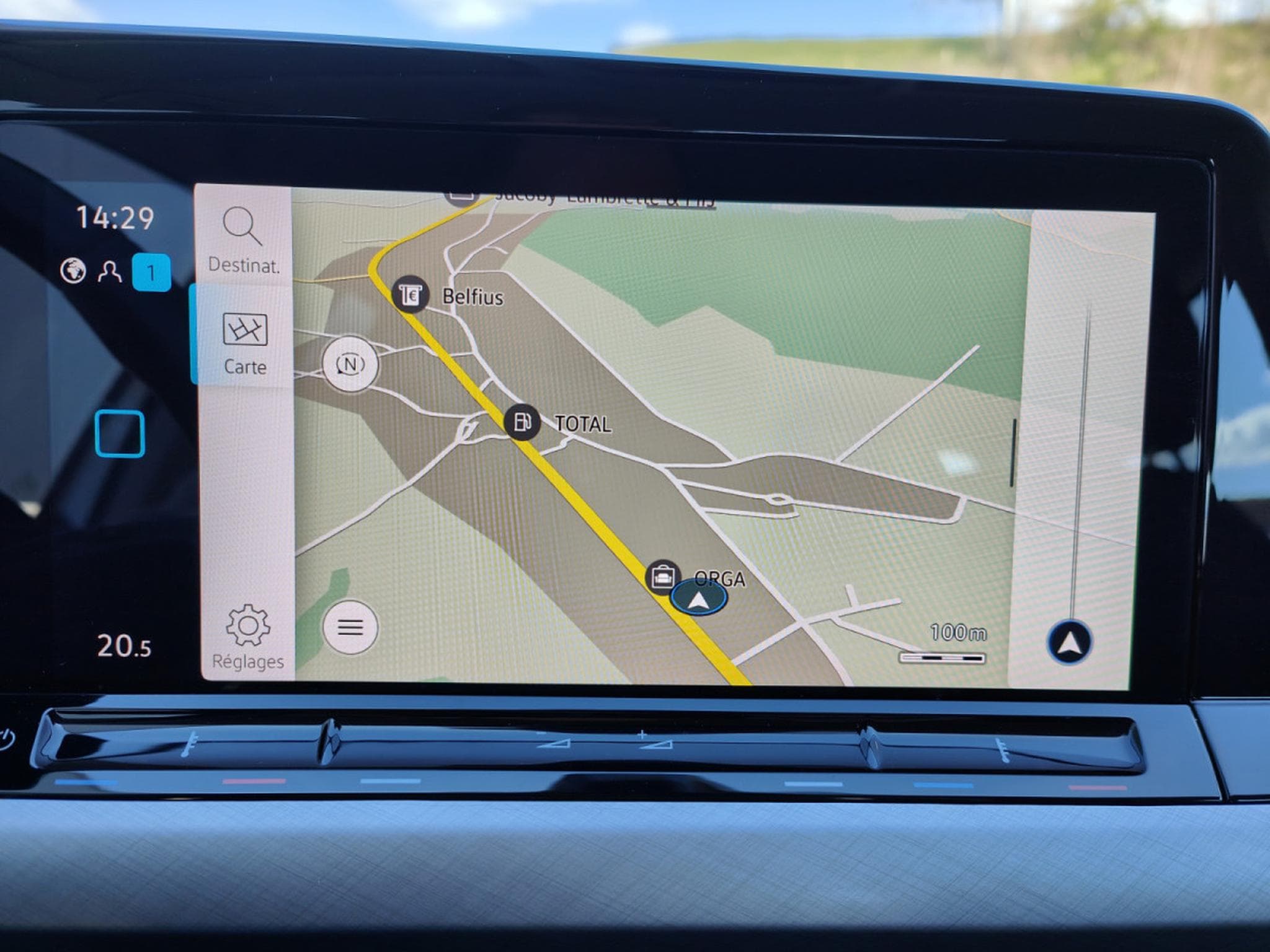 VW Golf 2.0 TDI CARPLAY GPS LED APS AV/ARR CRUISE ADAPTATIF (2021) - Photo 17