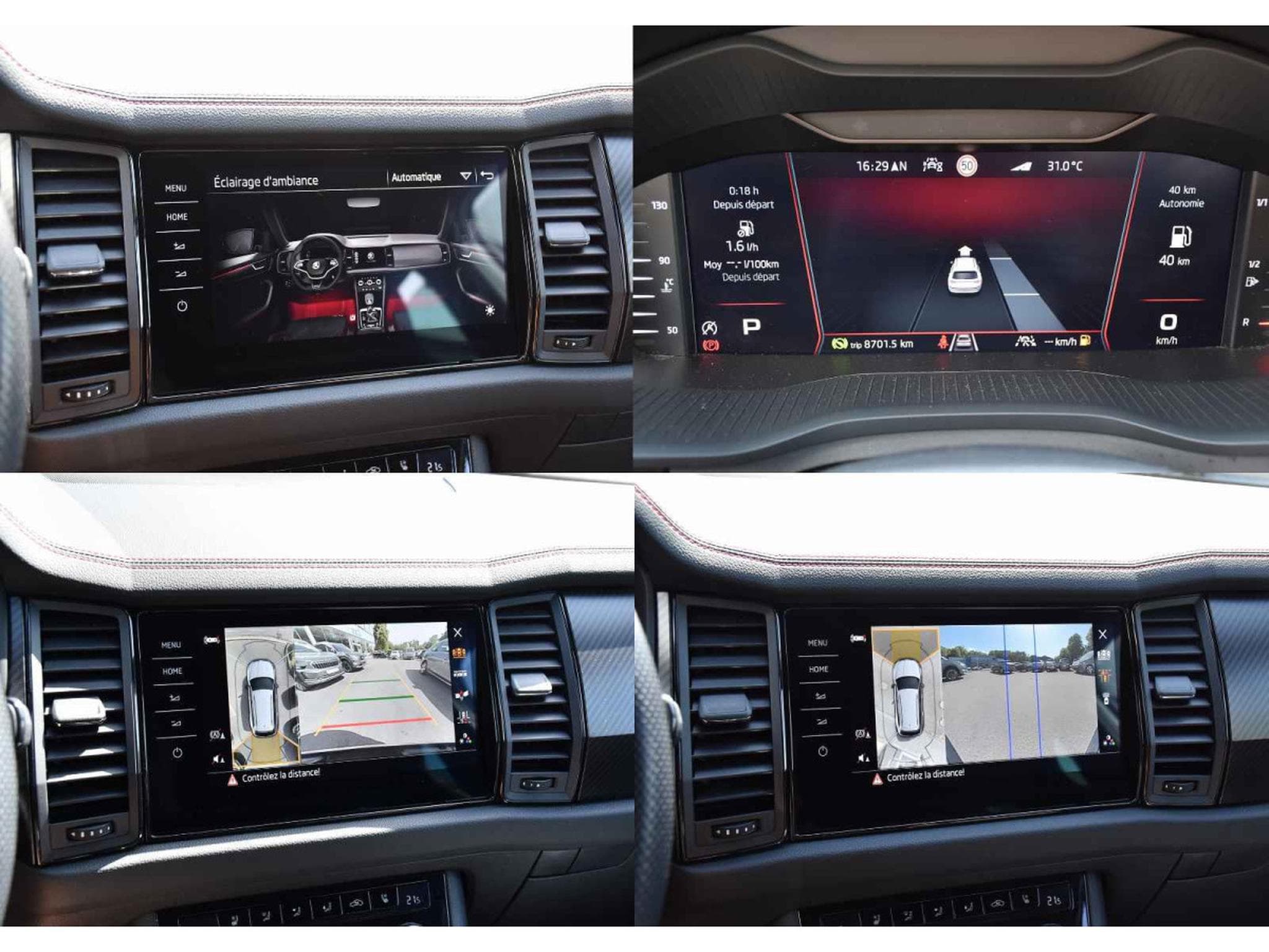 Skoda Kodiaq RS 2.0 TSI 4X4 DSG 7 PL. CUIR TRAVEL CANTON CAM360 ATT RMQ (2024) - Photo 13