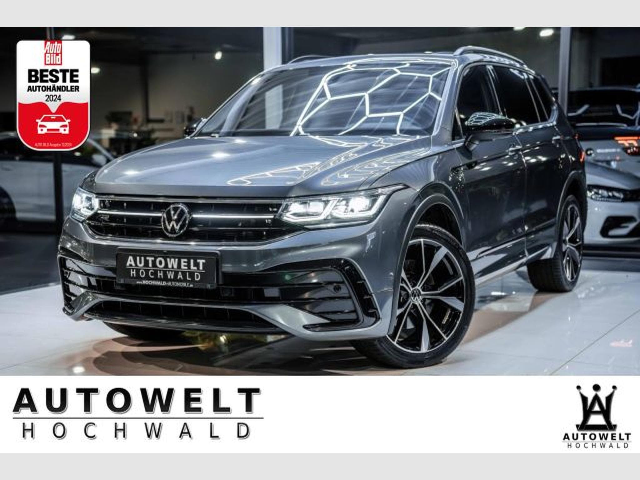 VW Tiguan Tiguan Allspace R-Line 4Mo. PANO 7-Sitz AHK H&amp;K (2022) - Photo 1