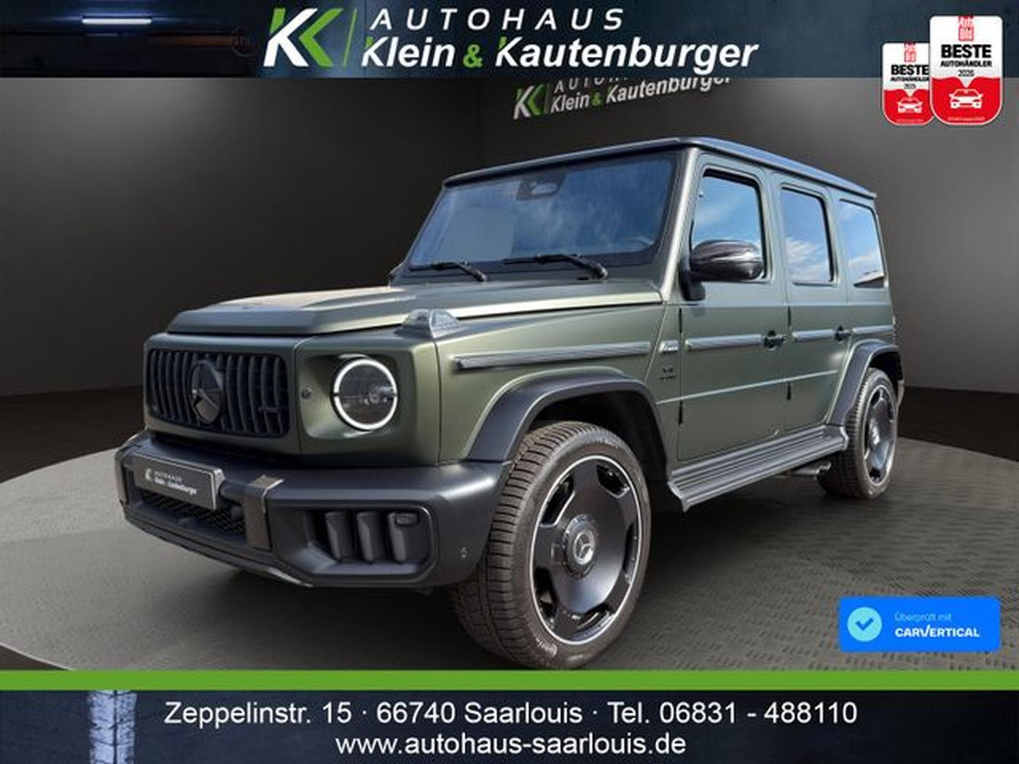 Mercedes G 63 AMG G63 OLIV MAGNO +CARBON+360°+FULL LACKSCHUTZFOLIE (2025) - Photo 1
