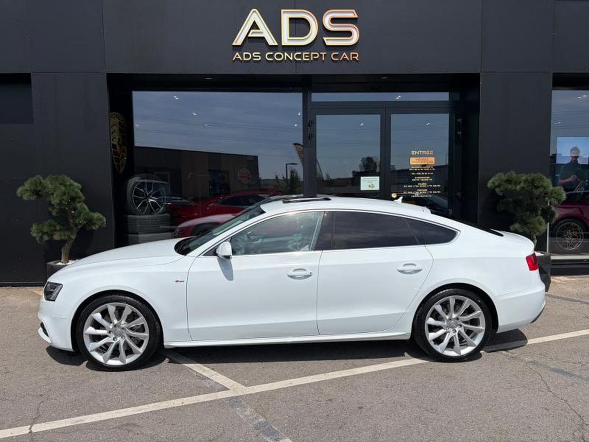 Audi A5 Sportback/S line Extérieur/Toit Ouvrant/Cuir gris/GPS/Sièges (2014) - Photo 4
