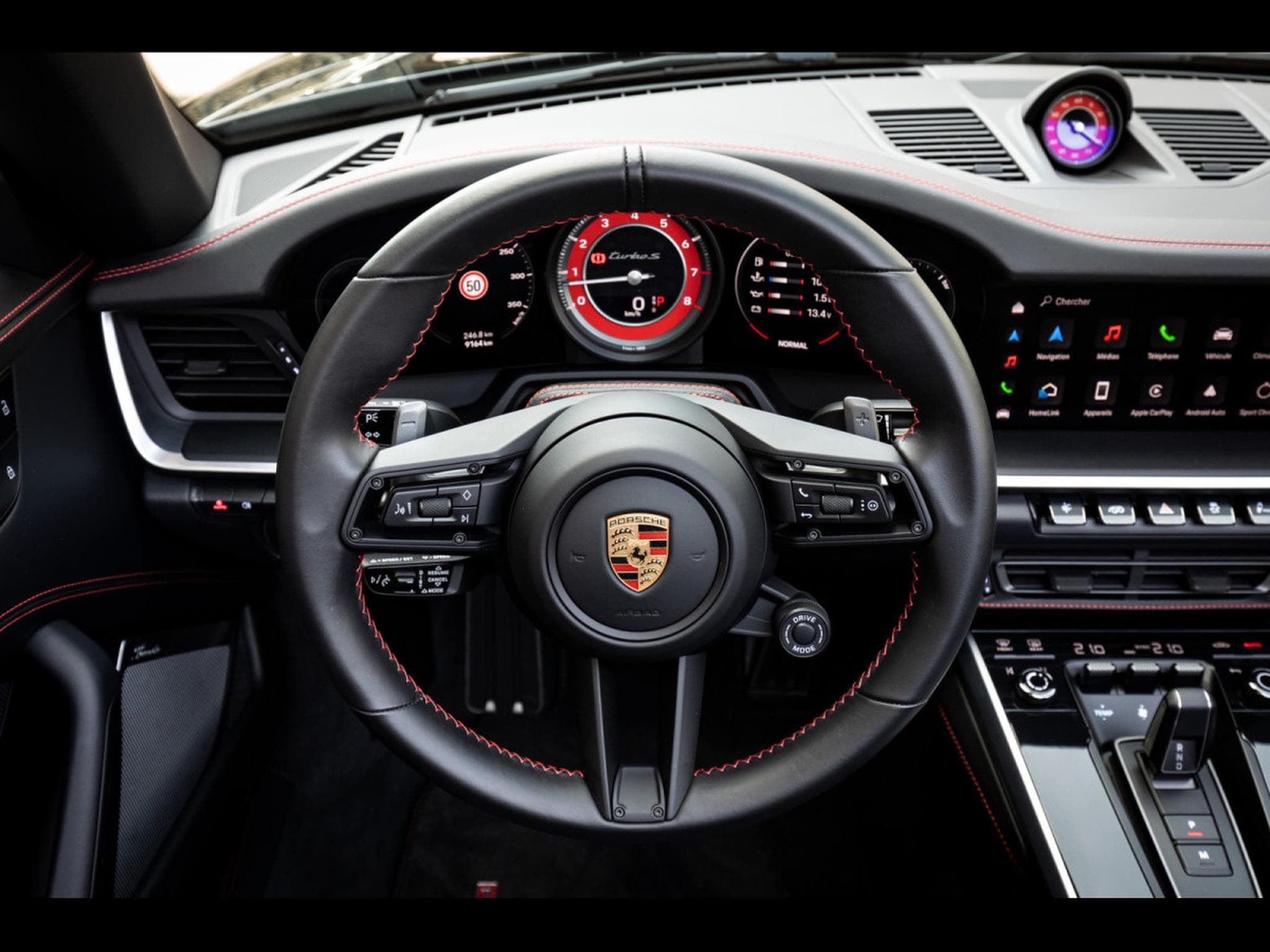 Porsche 911 .1 911 TURBO S CABRIOLET PDK (650 CH) – BLACK - PPF (2024) - Photo 12