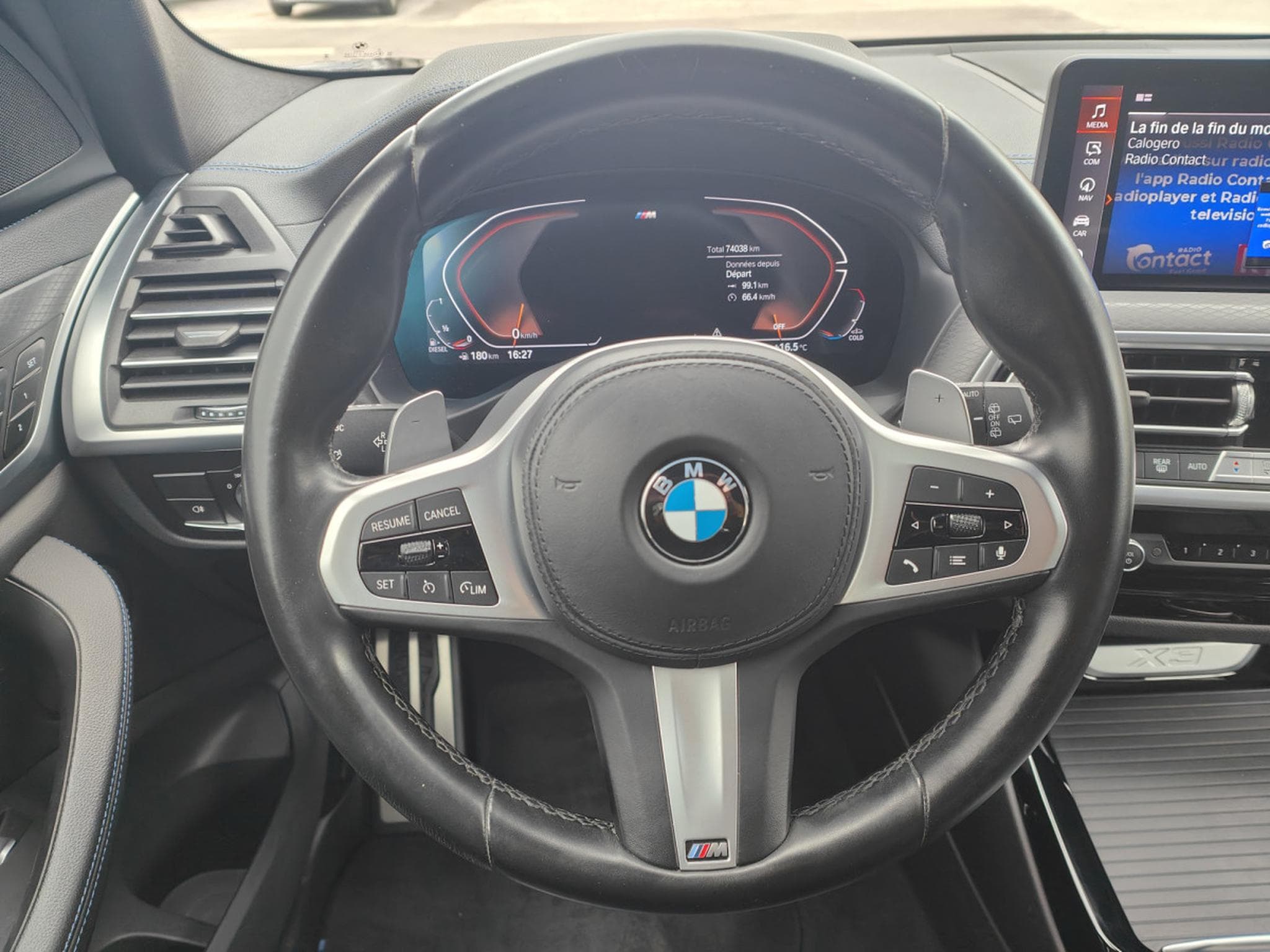 BMW X3 30D XDRIVE PACK M CARPLAY CAMERA 360 GPS SIEGES ELEC MEMOIRE (2022) - Photo 18