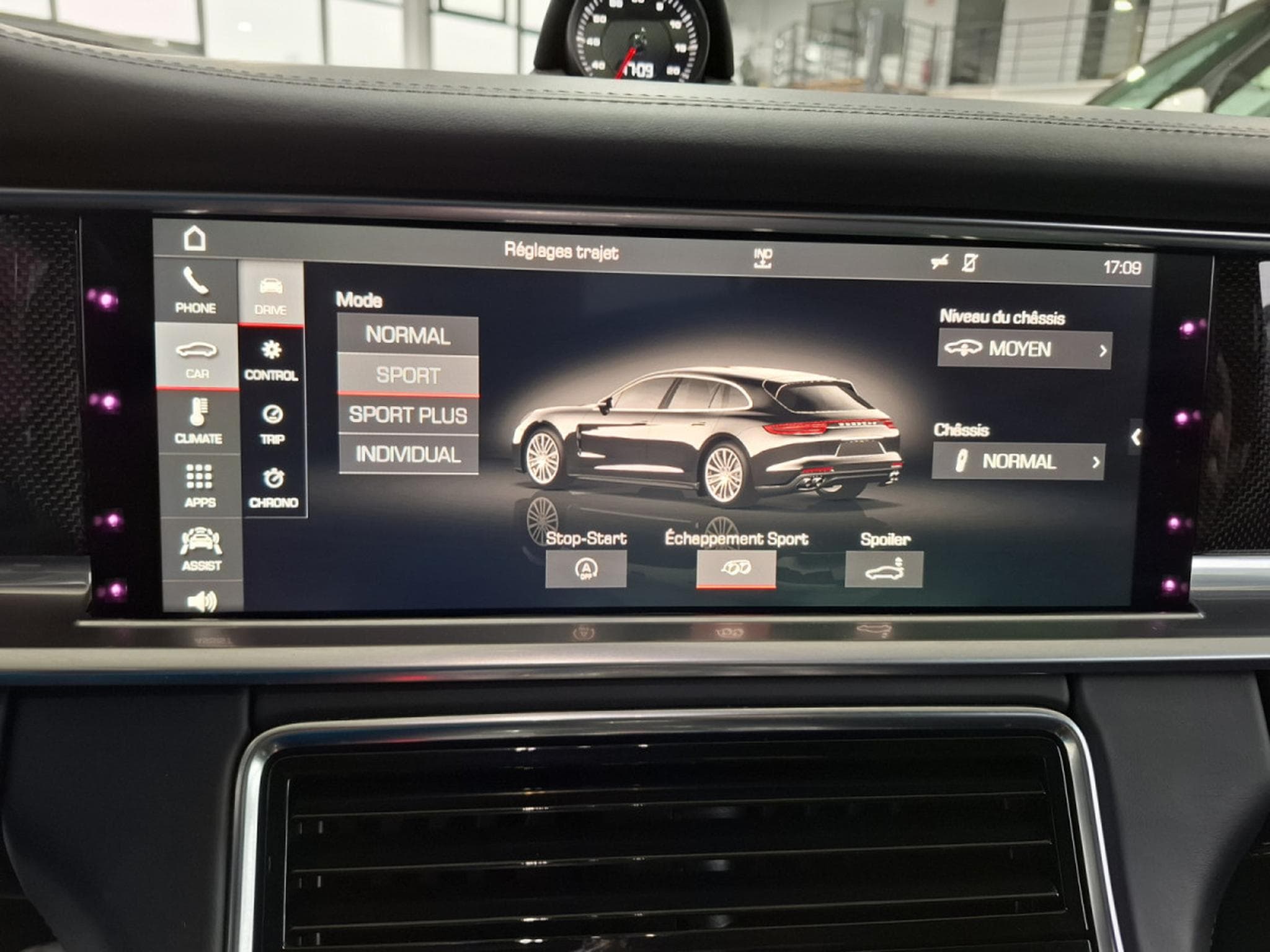 Porsche Panamera 4S SPORT TURISMO 441, PACK CHRONO, CARBON, PANO, CUIR, NAVI (2017) - Photo 18