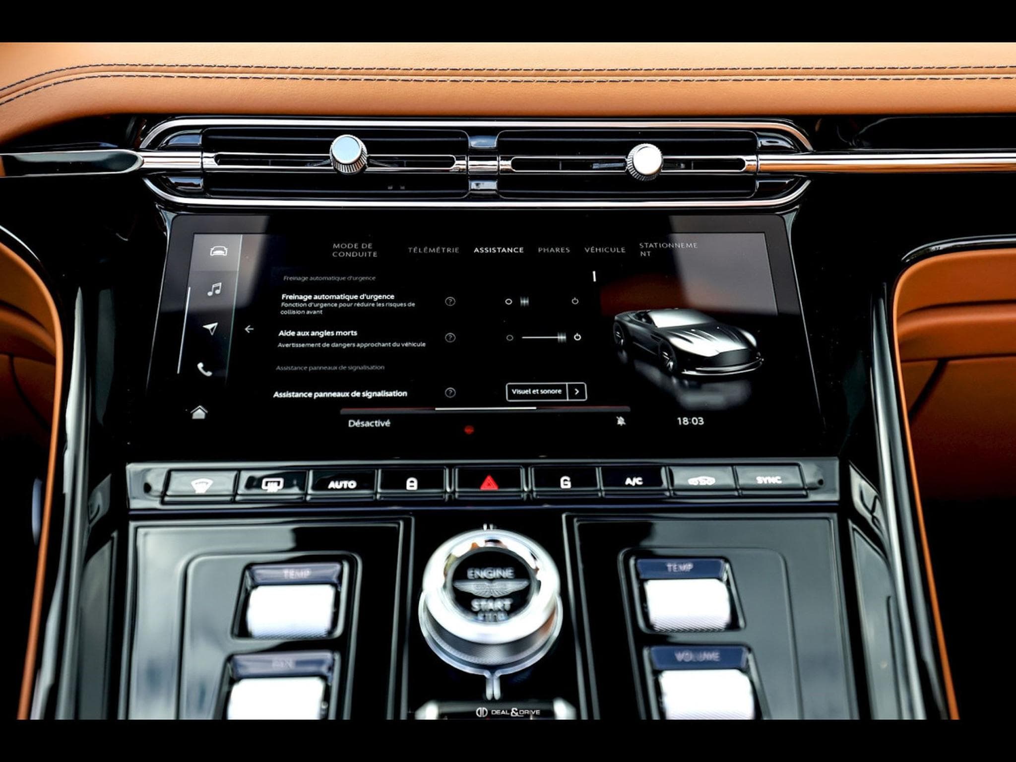 Aston-Martin DB12 VOLANTE 4.0 V8 680 CH - SPIRIT SILVER METALLIC - FULL PPF (2024) - Photo 13