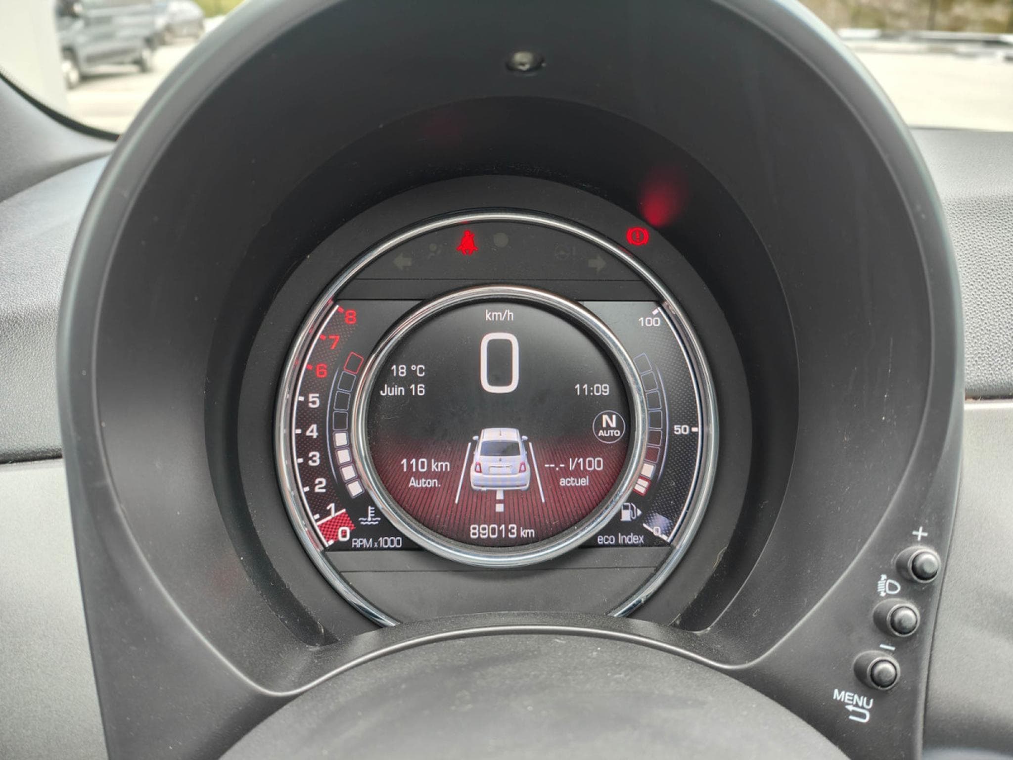 Fiat 500 1.2 Multijet GPS CLIM TOIT PANO CRUISE BLUETOOTH (2017) - Photo 21