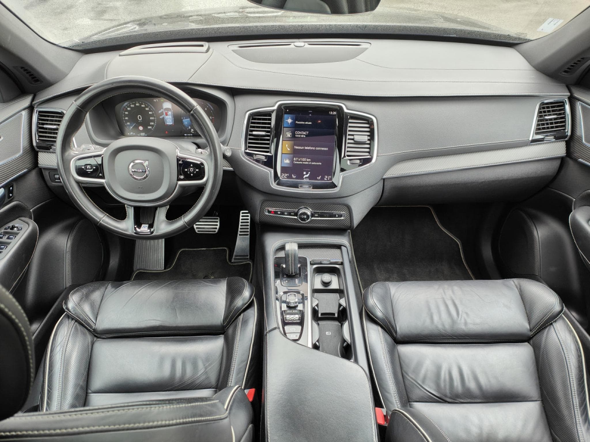 Volvo XC90 B5 AWD R-DESIGN 7 PLACES TOIT OUVRANT CARPLAY CAMERA (2019) - Photo 12