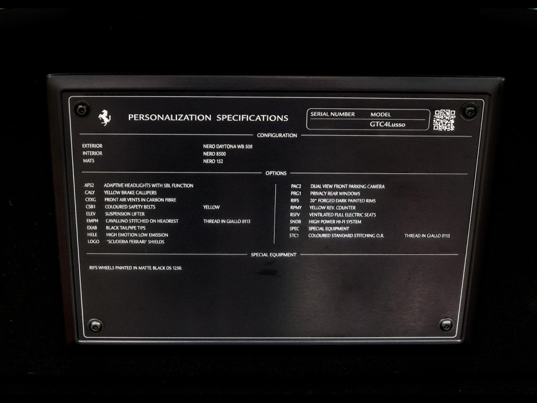Ferrari GTC4 Lusso 6.3 V12 (690 CH) - NERO DAYTONA - IMMAT FR. - PPF - NEW FERR (2018) - Photo 20